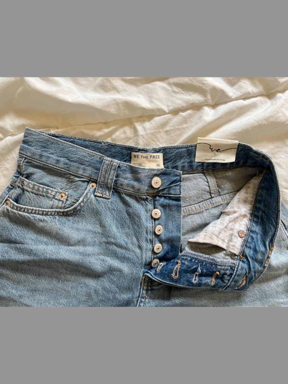 NWT Free People Montana Shorts Cowgirl Blues W 26 We The Free - Picture 4 of 14